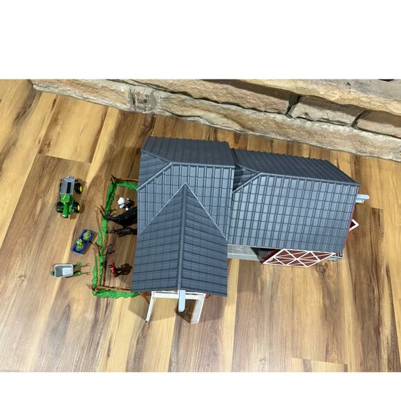 Schleich Large Farm Black Angus Playset Red Barn 7102 3+ - Picture 1 of 14